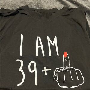 Black Graphic T-Shirt with Bold Print